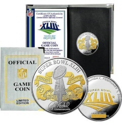 Highland Mint Super Bowl 43 Official 2-Tone Flip Coin