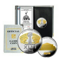 Highland Mint Super Bowl 46 Official 2-Tone Flip Coin