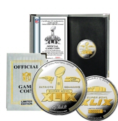 Highland Mint Super Bowl 49 Official 2-Tone Flip Coin
